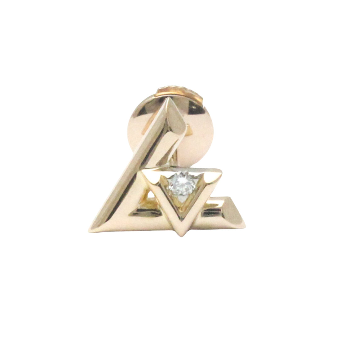 Louis Vuitton LV volt one Gold Rose Gold Earring 