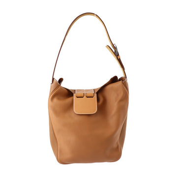 Hermès Virevolte Brown Leather Shoulder Bag