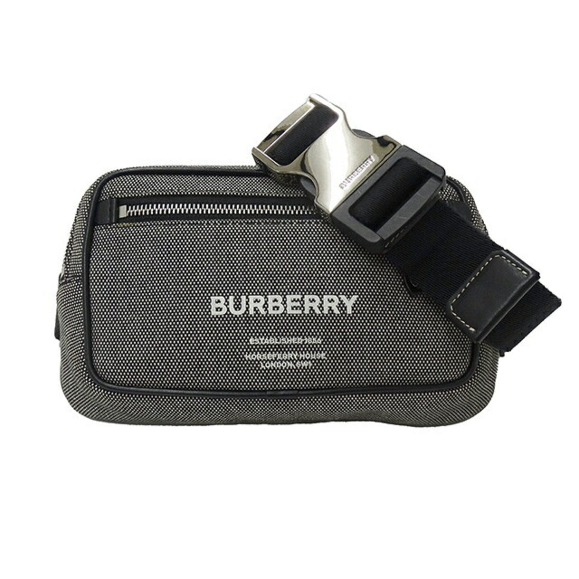 Burberry Black Canvas Clutch Bag