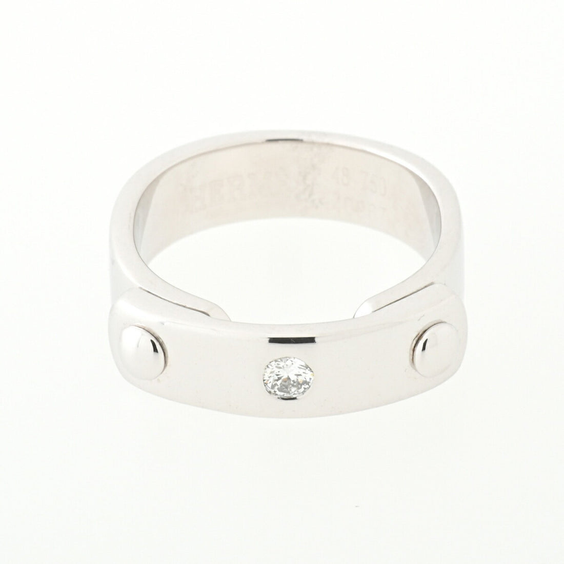 Hermès Silver White Gold Ring 