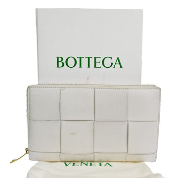 Bottega Veneta White Leather Wallet 