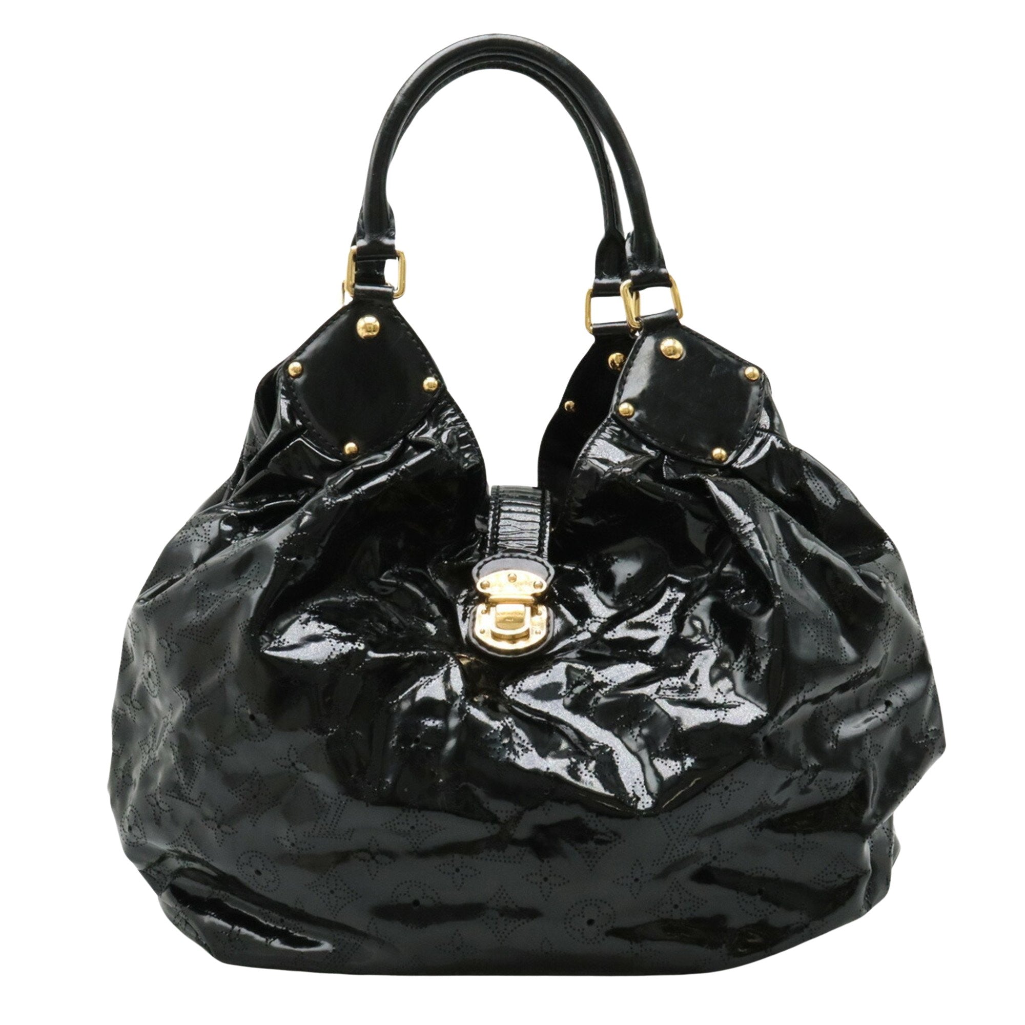 Louis Vuitton Surya Black Patent Leather Handbag 