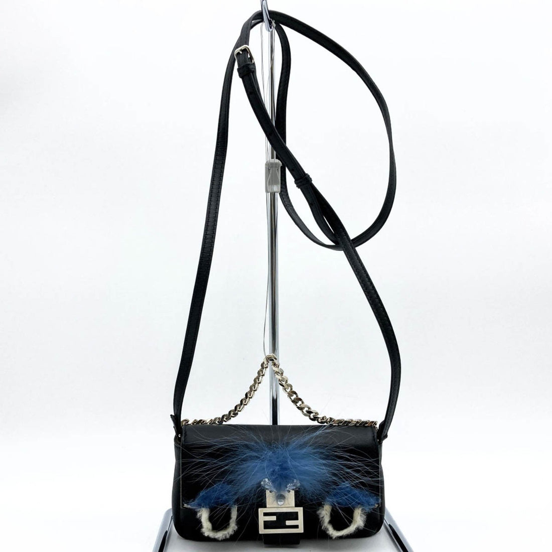 Fendi Baguette Black Leather Shopper Bag