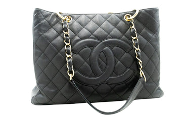 Chanel Grand shopping Black Leather Shoulder Bag