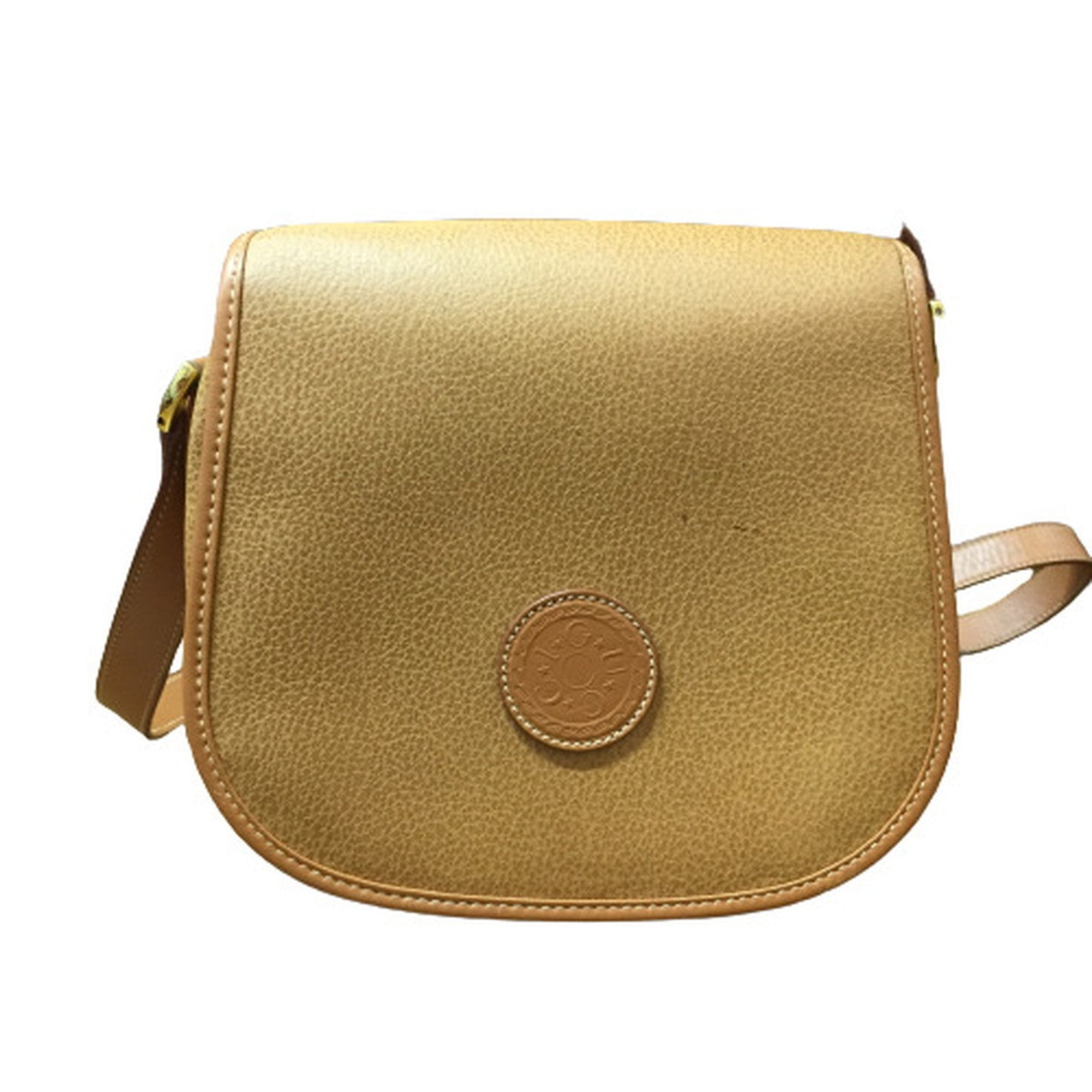 Gucci Camel Leather Shoulder Bag