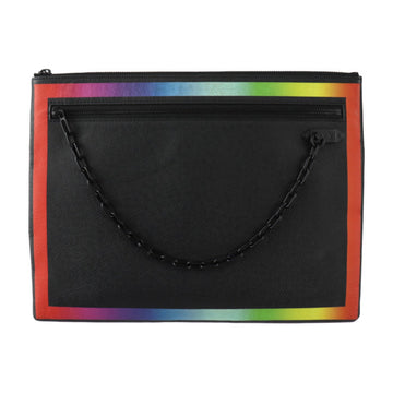 Louis Vuitton Taiga Black Leather Clutch Bag