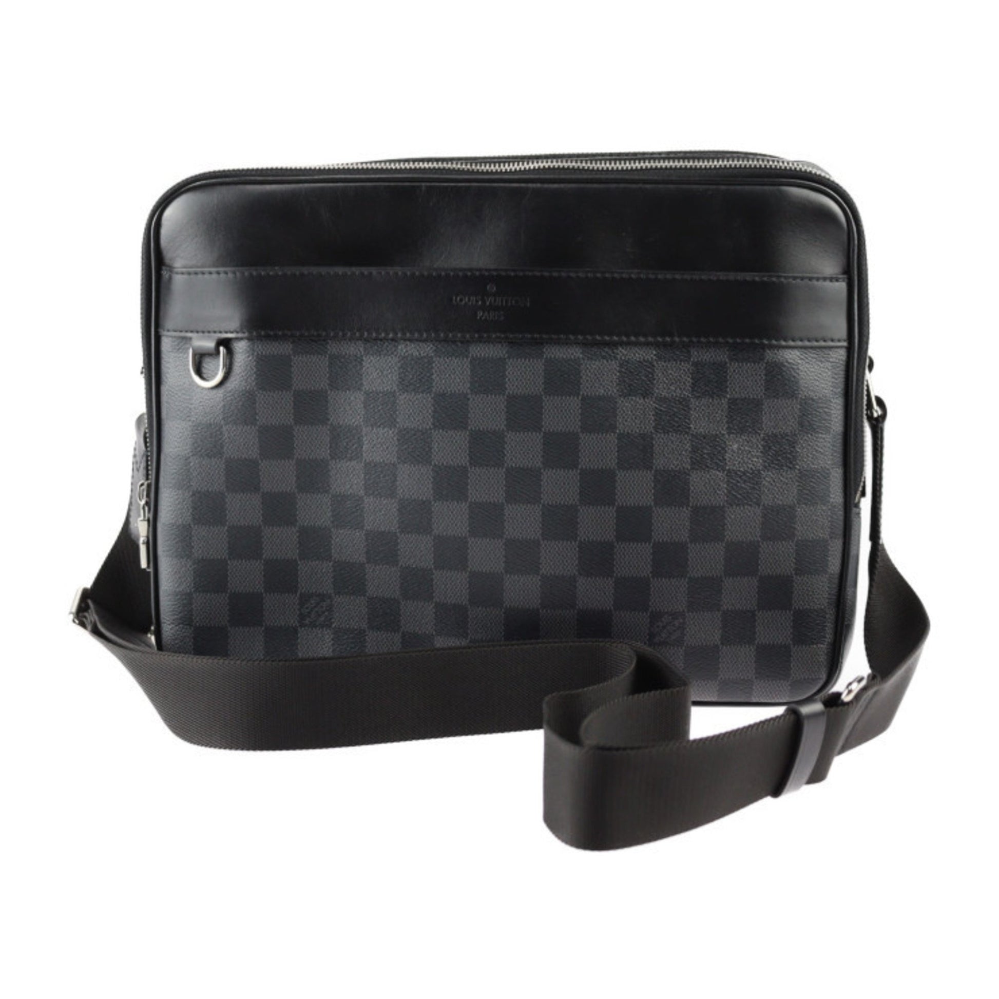 Louis Vuitton Dayton Black Canvas Shoulder Bag