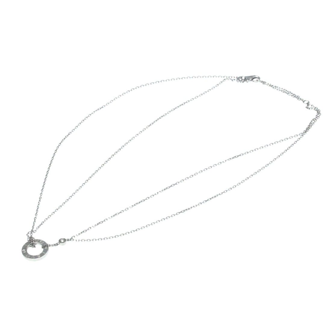 Cartier Love Silver White Gold Necklace 