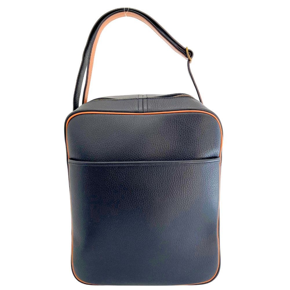 Hermès Victoria Navy Leather Shoulder Bag