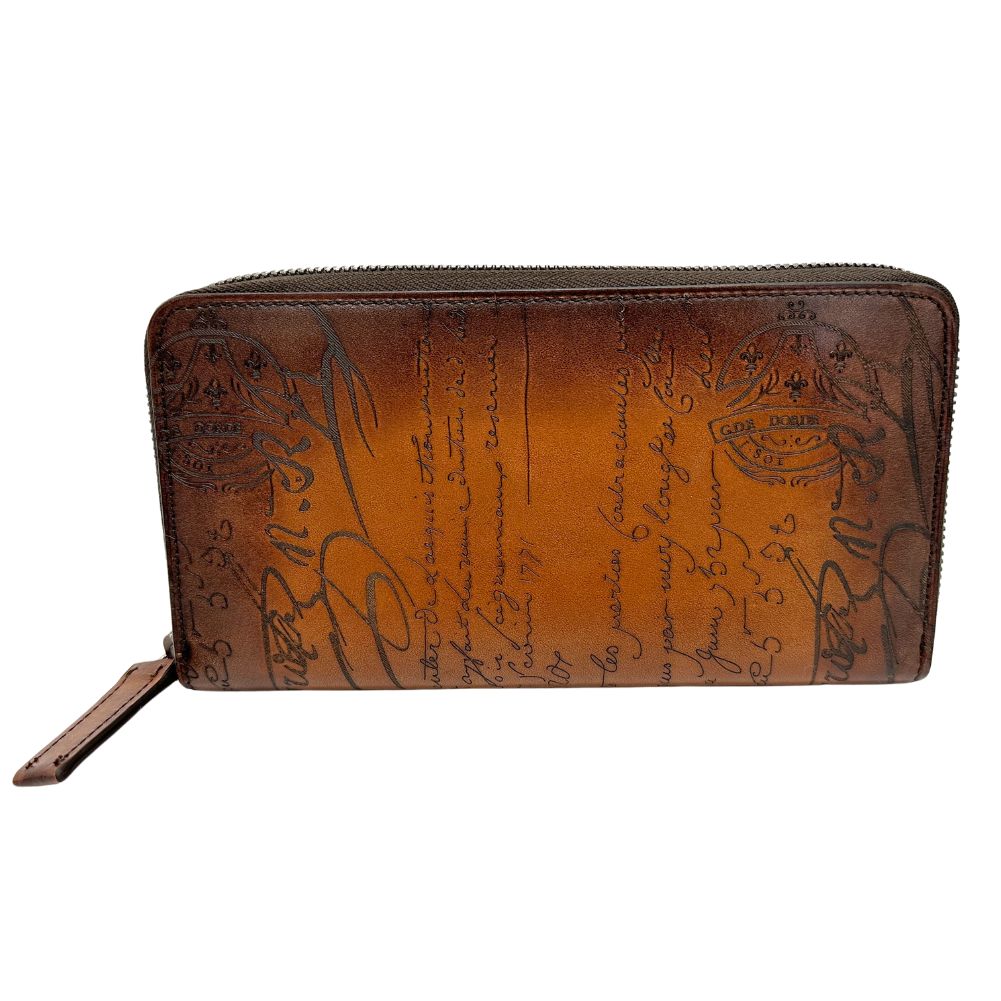 Berluti Ecritoire Brown Leather Wallet 