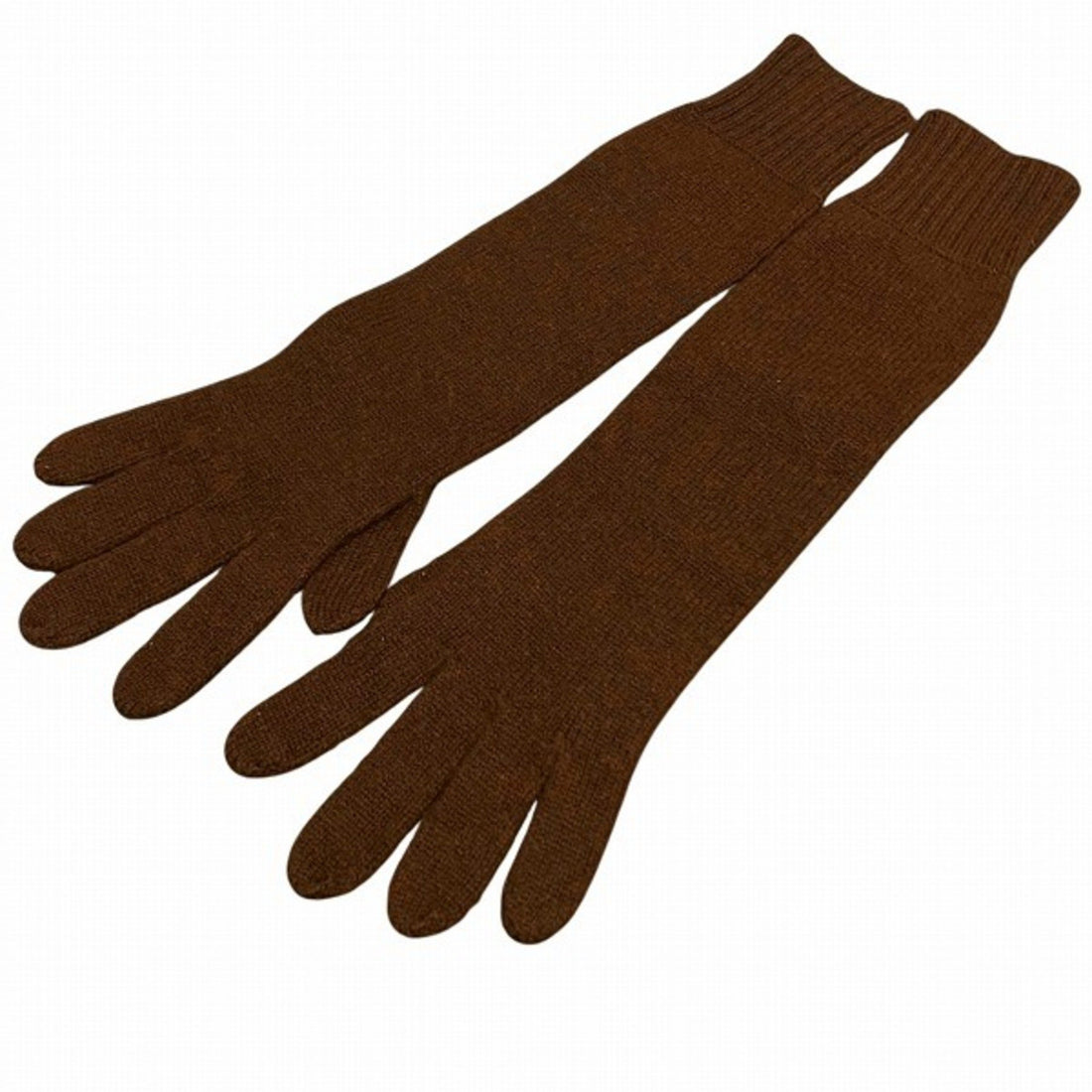 Hermès Brown Cashmere Gloves 