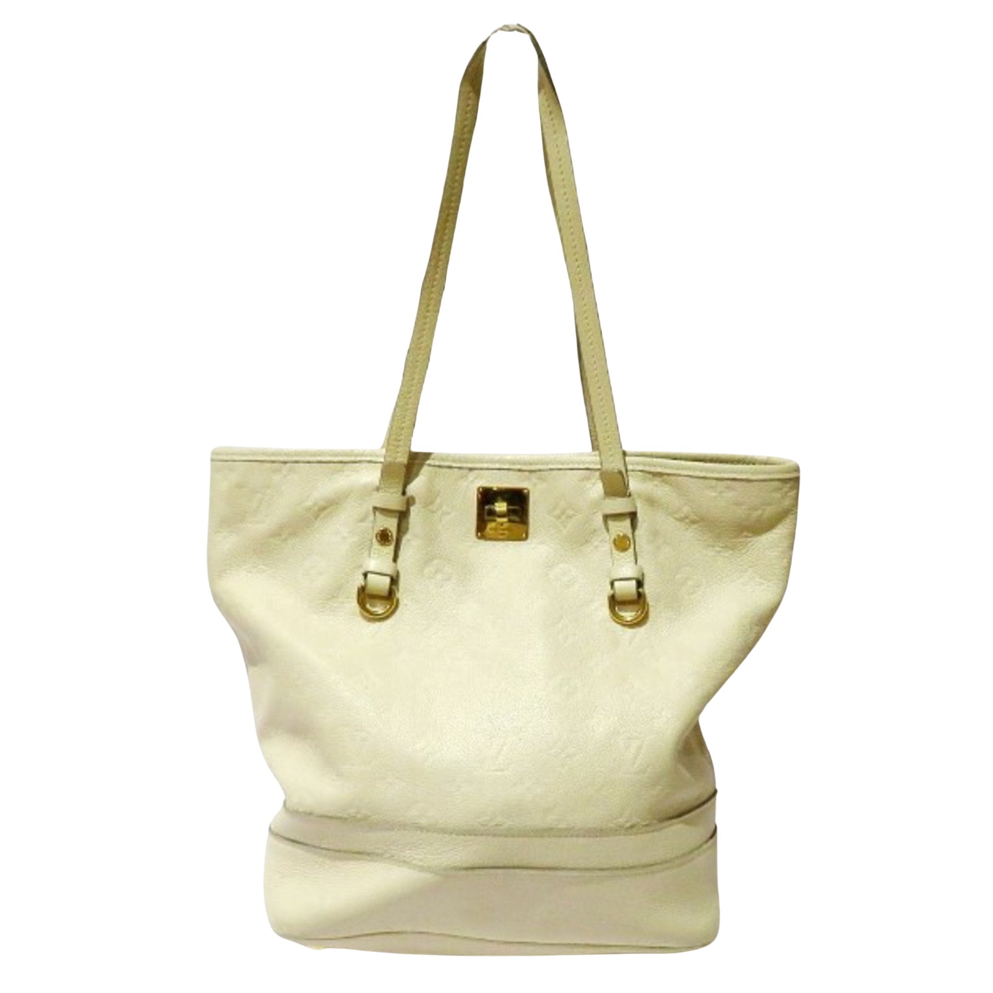 Louis Vuitton Citadine White Canvas Tote Bag