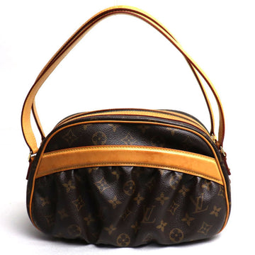 Louis Vuitton Clara Brown Canvas Handbag 