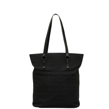 Salvatore Ferragamo Gancini Black Canvas Tote Bag