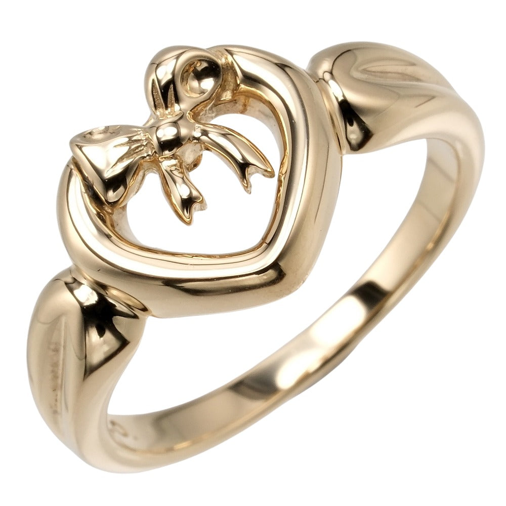 Tiffany & Co Heart Ribbon Gold Yellow Gold Ring 