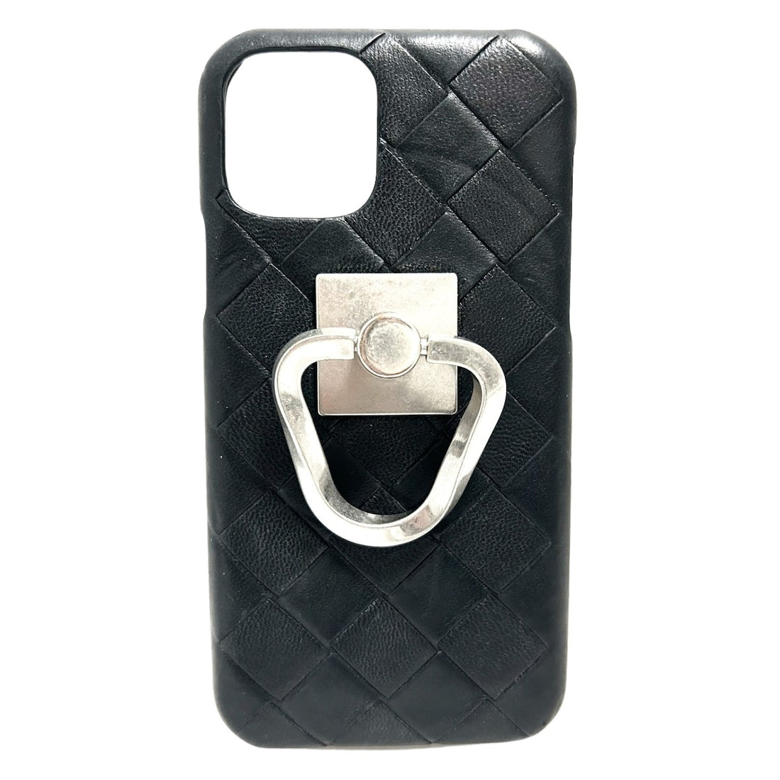 Bottega Veneta Intrecciato Black Leather Phone 