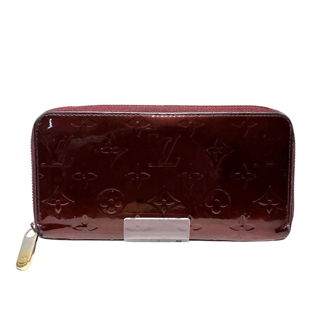 Louis Vuitton Zippy Red Patent Leather Wallet 