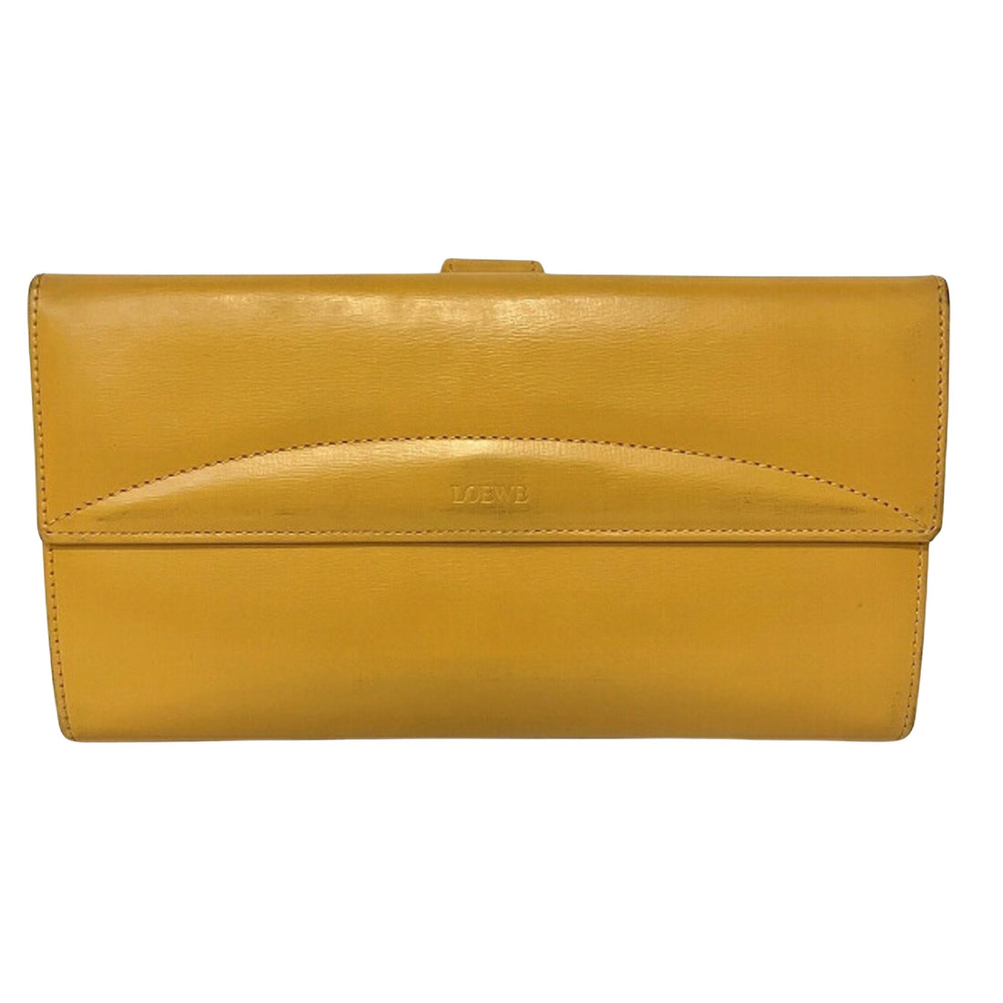 Loewe Yellow Leather Wallet 