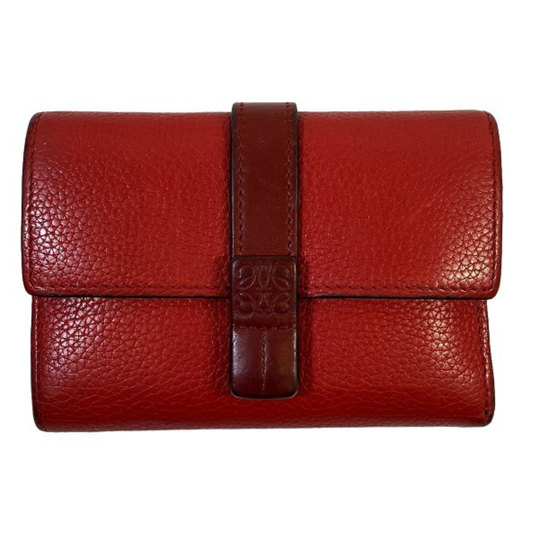 Loewe Small vertical wallet Red Leather Wallet 