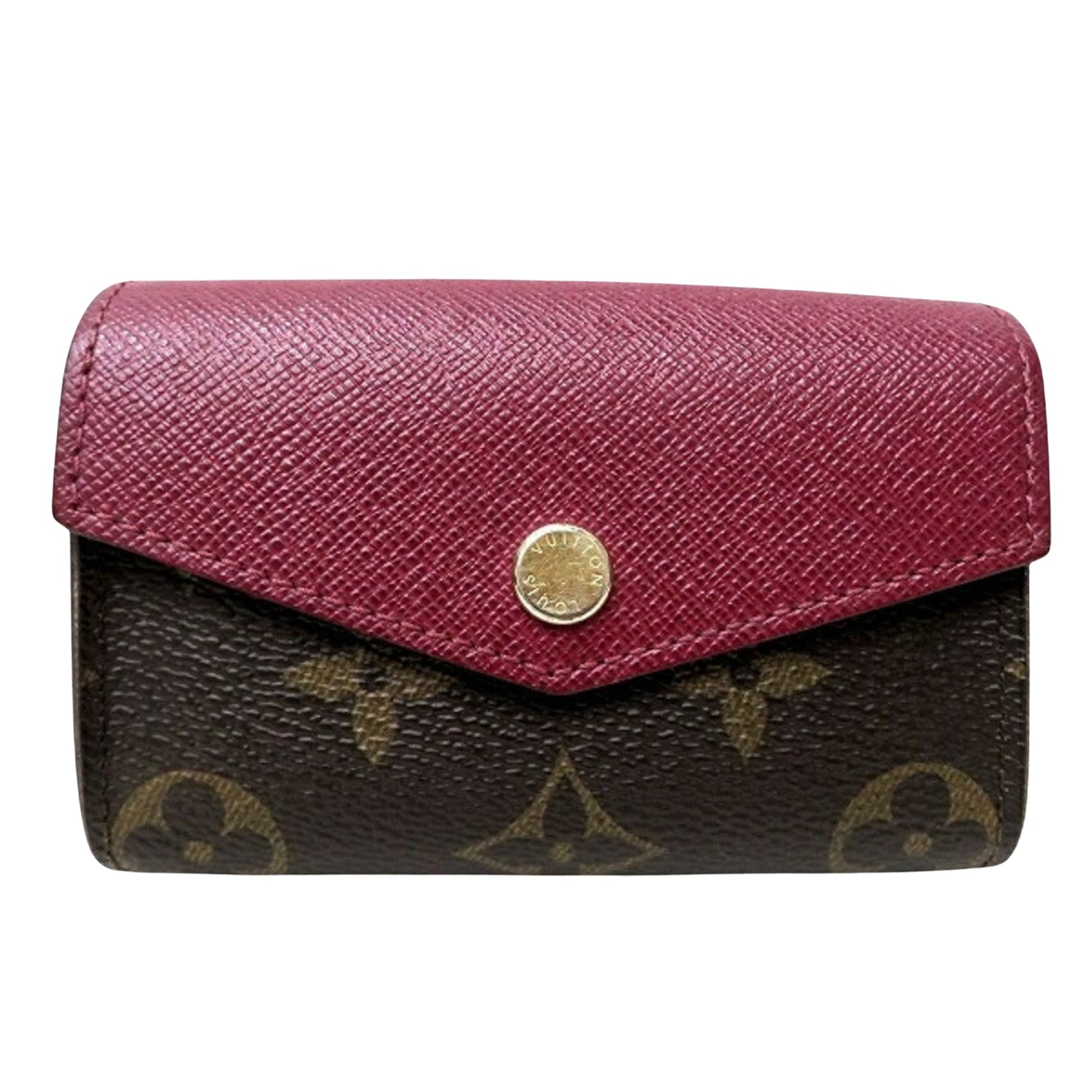 Louis Vuitton Multicartes Sarah Brown Canvas Wallet 