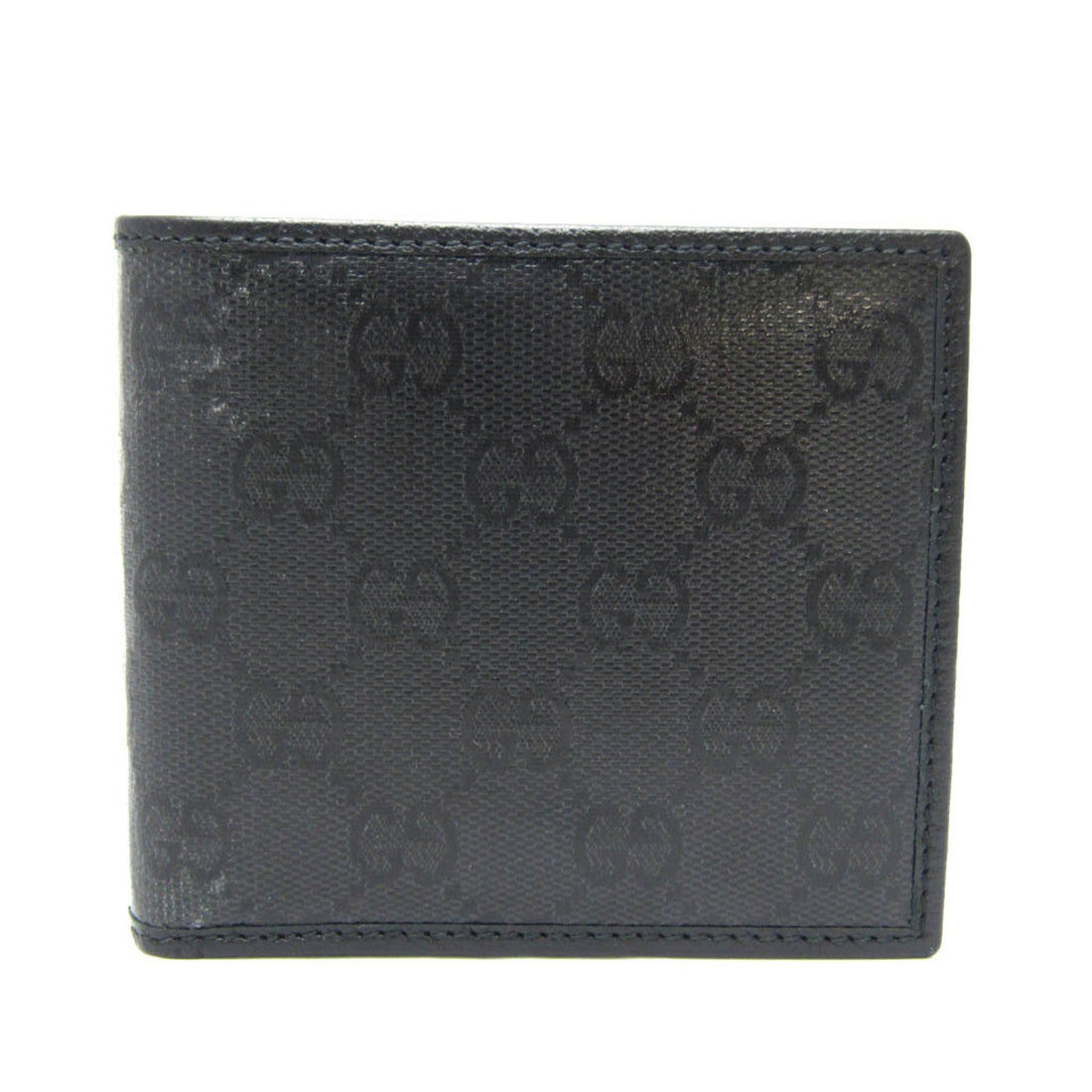 Gucci imprime Black Leather Wallet 