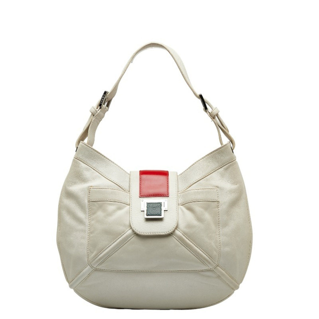 Loewe Anton White Leather Shoulder Bag