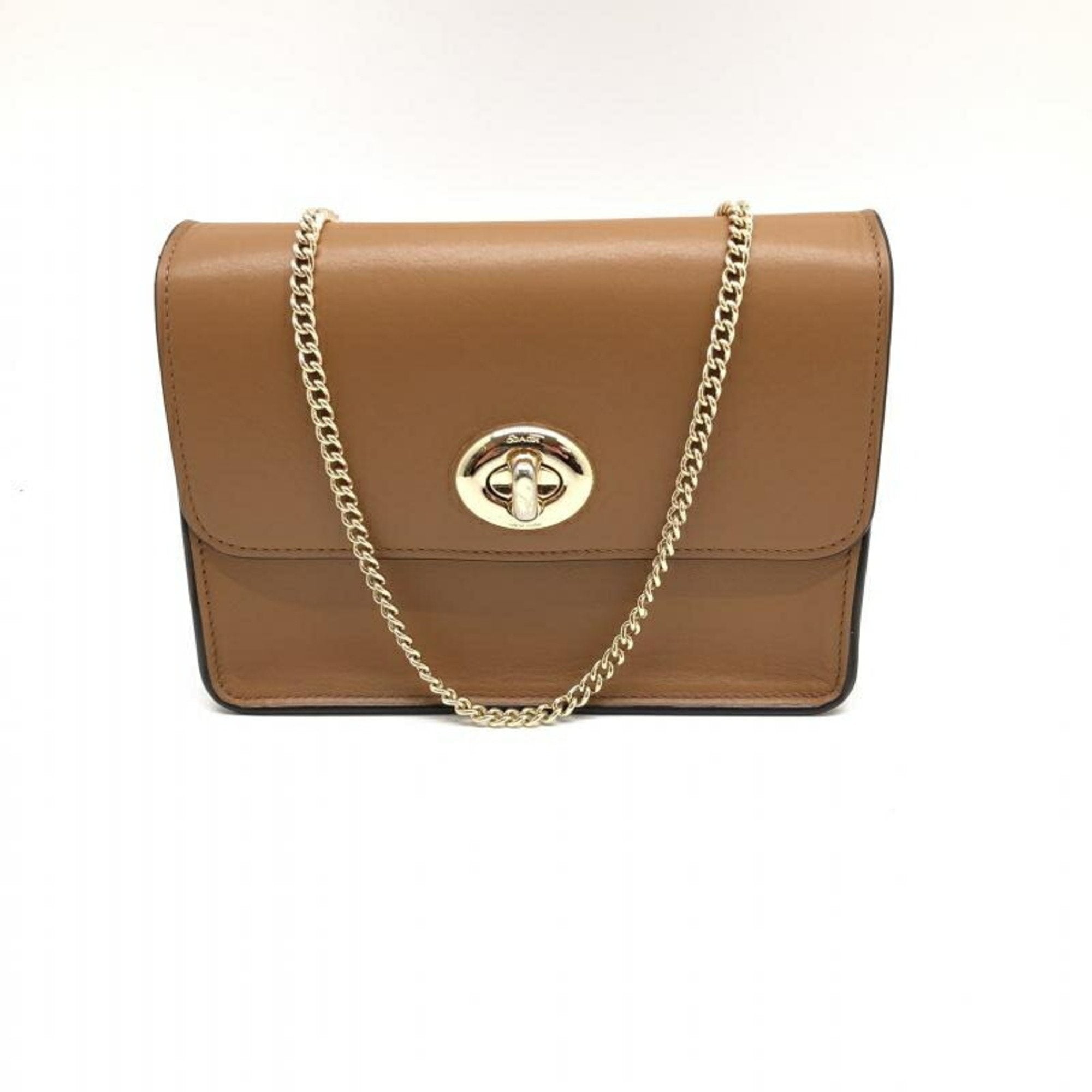 Coach Brown Leather Clutch Bag