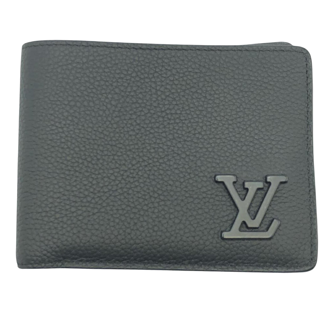 Louis Vuitton PORTEFEUILLE MULTIPLE Black Leather Wallet 