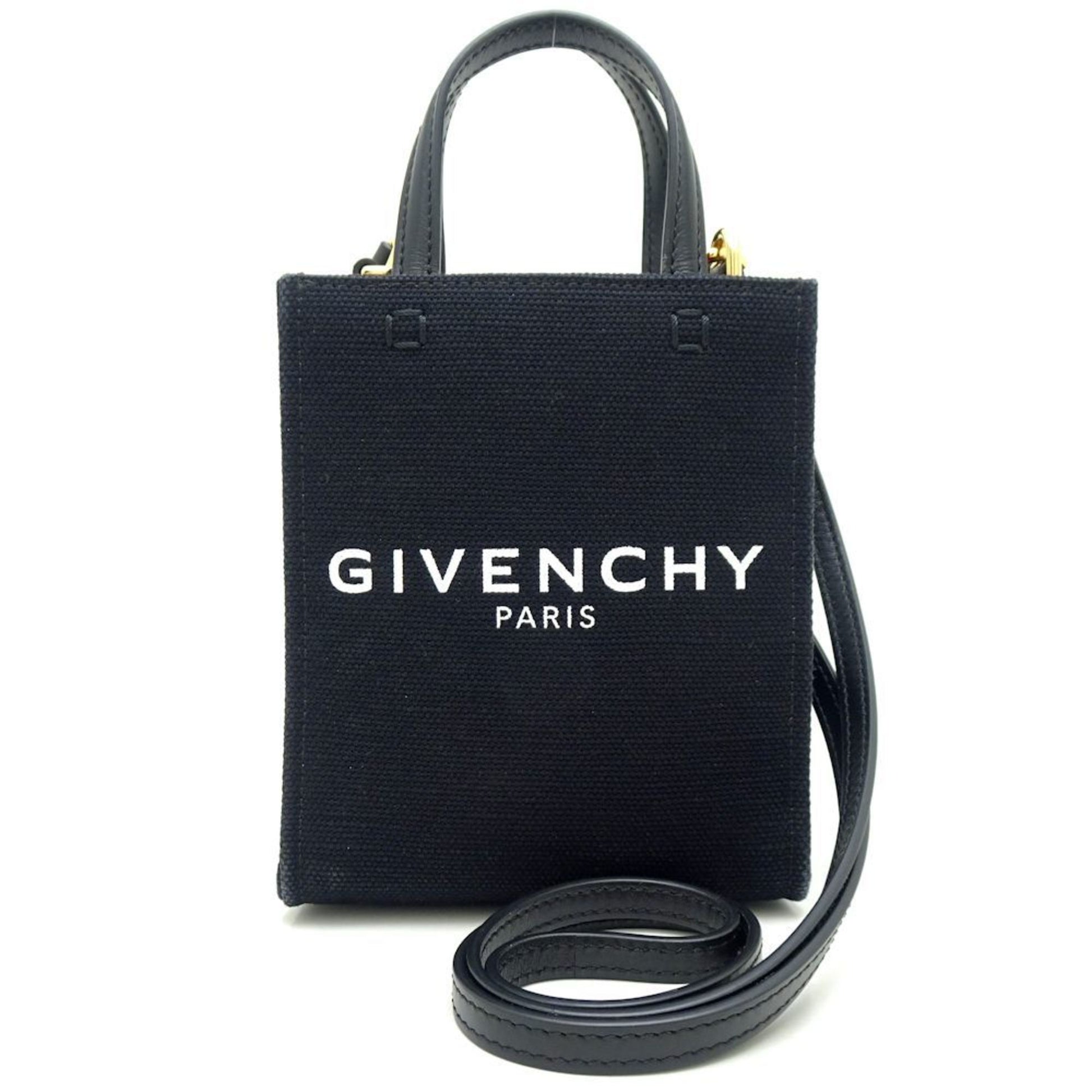 Givenchy Black Canvas Shopper Bag