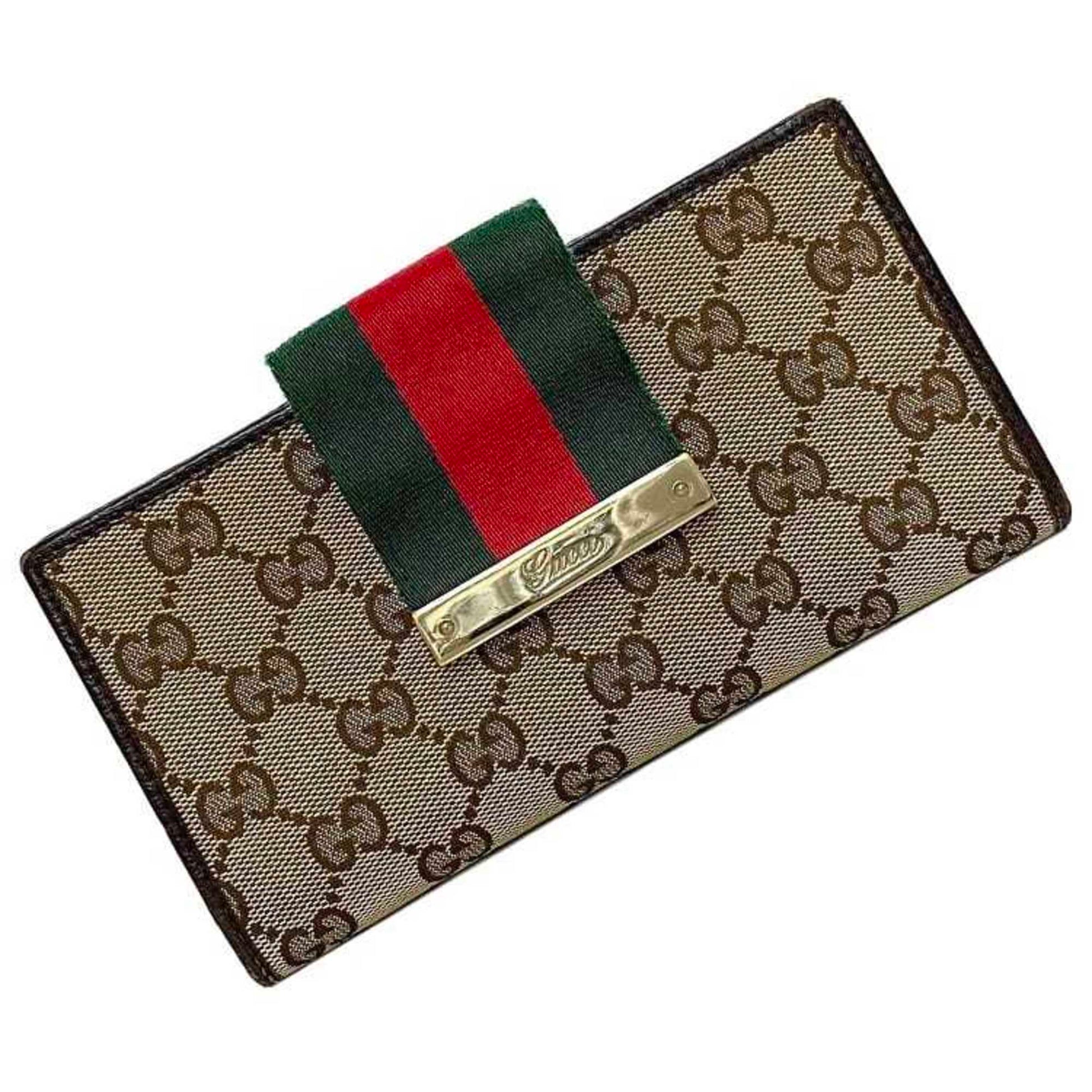 Gucci Ophidia Camel Canvas Wallet 