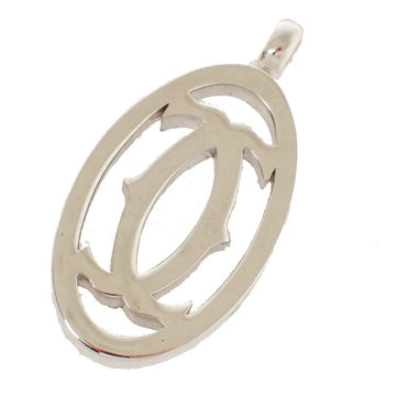 Cartier C Silver Metal Pendant 