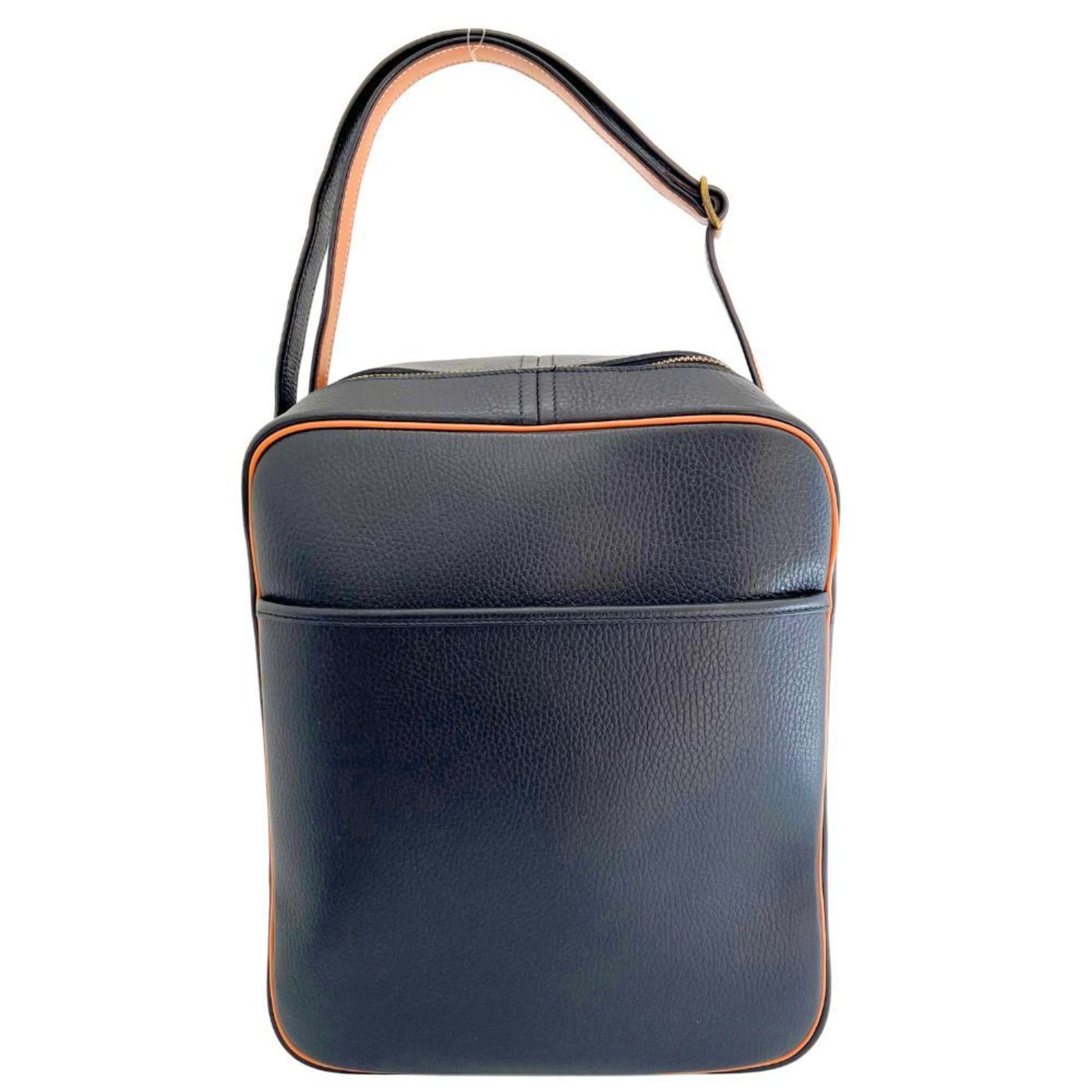 Hermès Victoria Black Leather Shoulder Bag