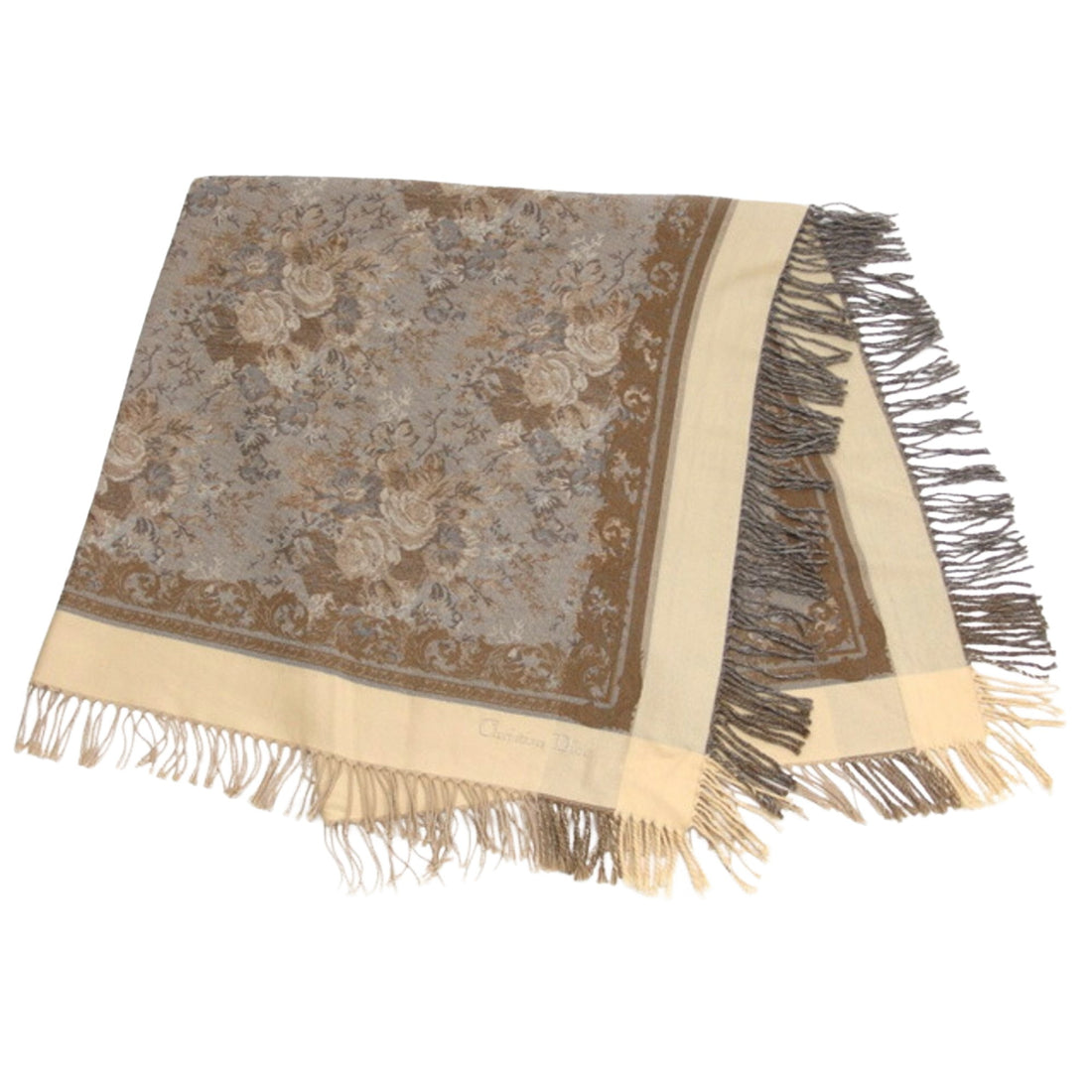 Dior Beige Wool Scarf 