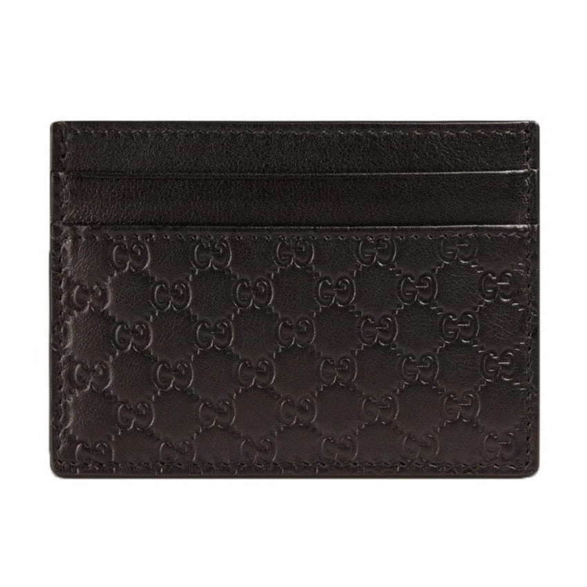 Gucci Microguccissima Card Holder Brown