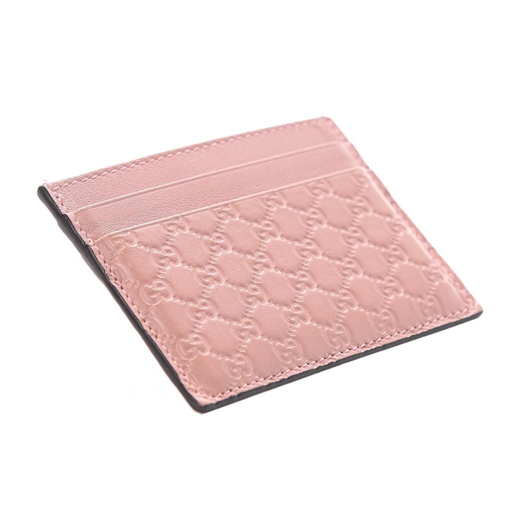 Gucci Microguccissima Card Holder Pink