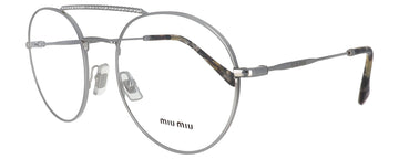 Miu Miu Silver Metal Glasses 