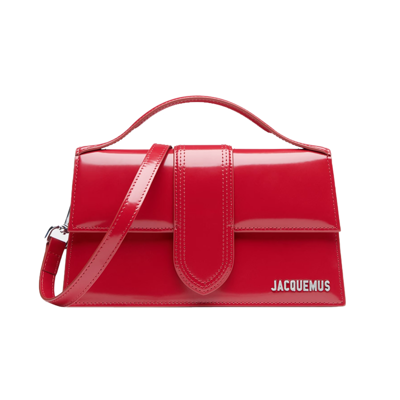 Jacquemus Le Grand Bambino Red Leather Crossbody Flap Bag