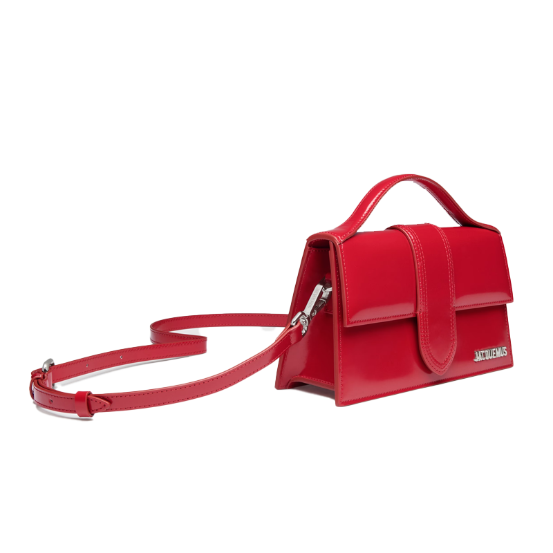 Jacquemus Le Grand Bambino Red Leather Crossbody Flap Bag