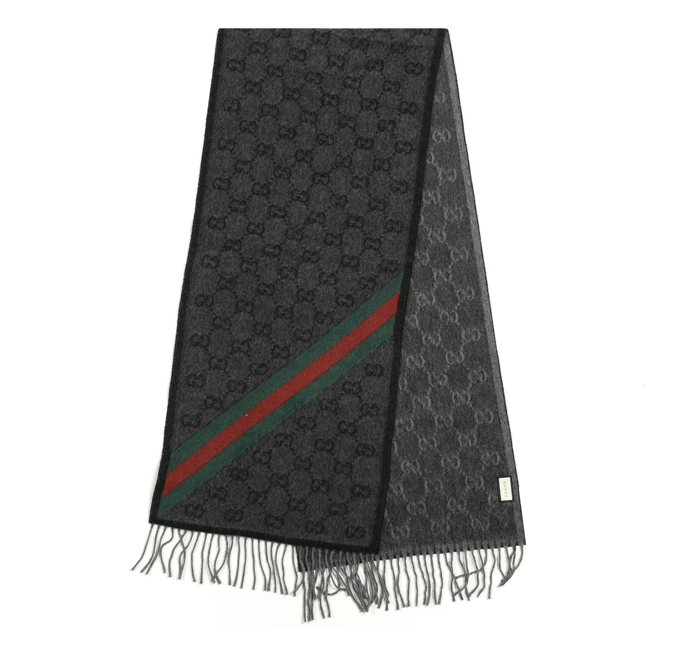 Gucci Jacquard GG Wool Scarf