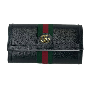 Gucci Ophidia GG Continental Wallet in Black