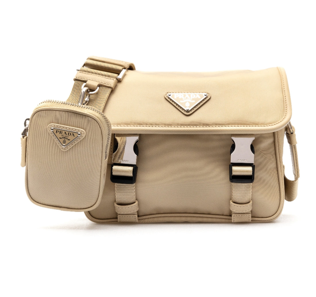 Prada Desert Beige Re-Nylon Shoulder Bag